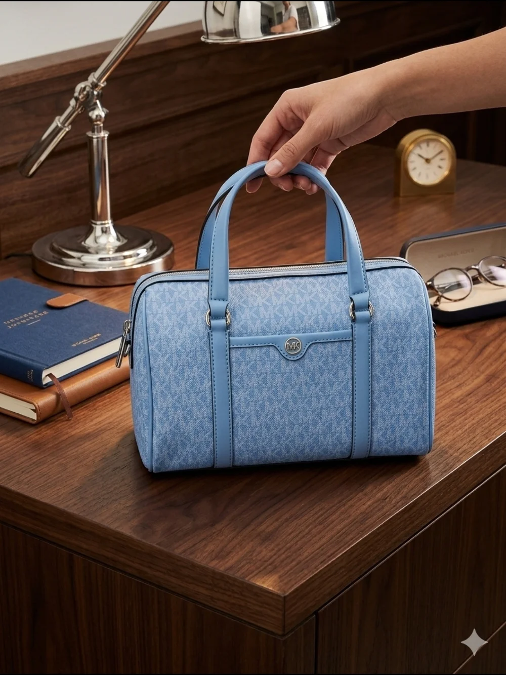 Michael Kors Travel Medium Duffle Satchel - South Pacific (NWT) - Picture 1 of 7